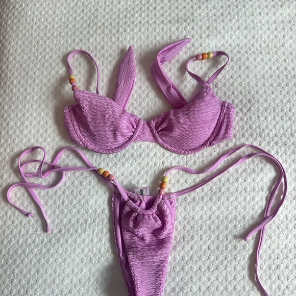 Dippin' Daisy's Lavender Beaded Bikini - Picture 2 of 2